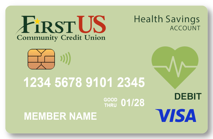 HSA debit card from First US